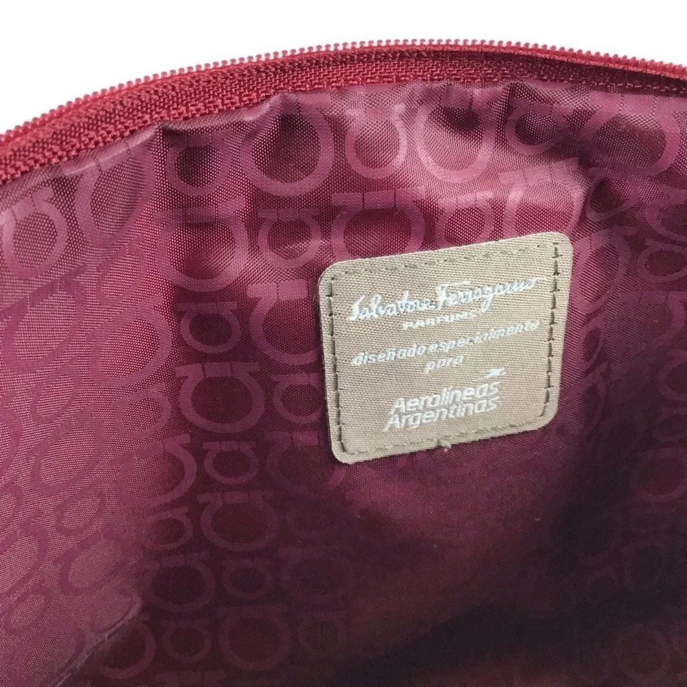 Salvatore Ferragamo Maroon Travel Bag